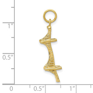 10K Yellow Gold Mackinac Bridge Charm