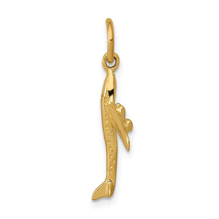 10K Yellow Gold Jet Charm