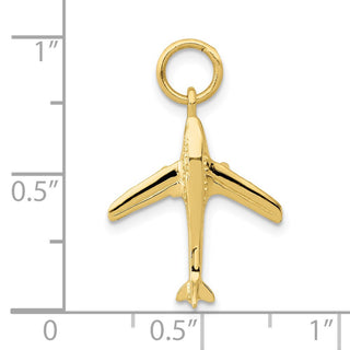 10K Yellow Gold Jet Charm