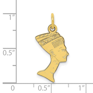 10k Yellow Gold Nefertiti Charm 10C370