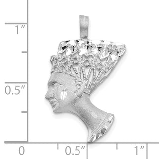 10k White Gold Egyptian Head Charm