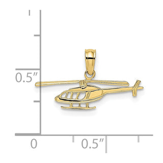 10K Yellow Gold Helicopter Charm