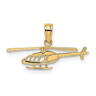 10K Yellow Gold Helicopter Charm