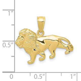 10k Yellow Gold Lion Pendant 10k4867