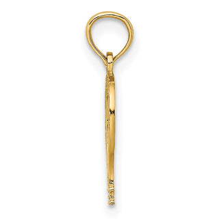 10K Yellow Gold Cut-Out Flat Hot Air Balloon Charm