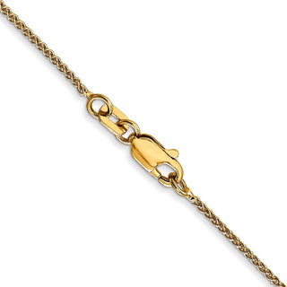 16" 10k Yellow Gold 1.05mm Spiga Chain