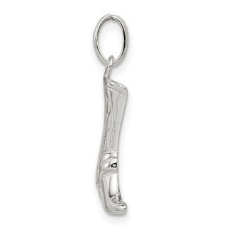 Sterling Silver Cowboy Boot Charm QC3846